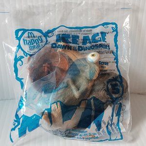 NWT Ice Age, Dawn of the Dinosaurs, "Scrat", #5, McDonalds Happy Meal Toy